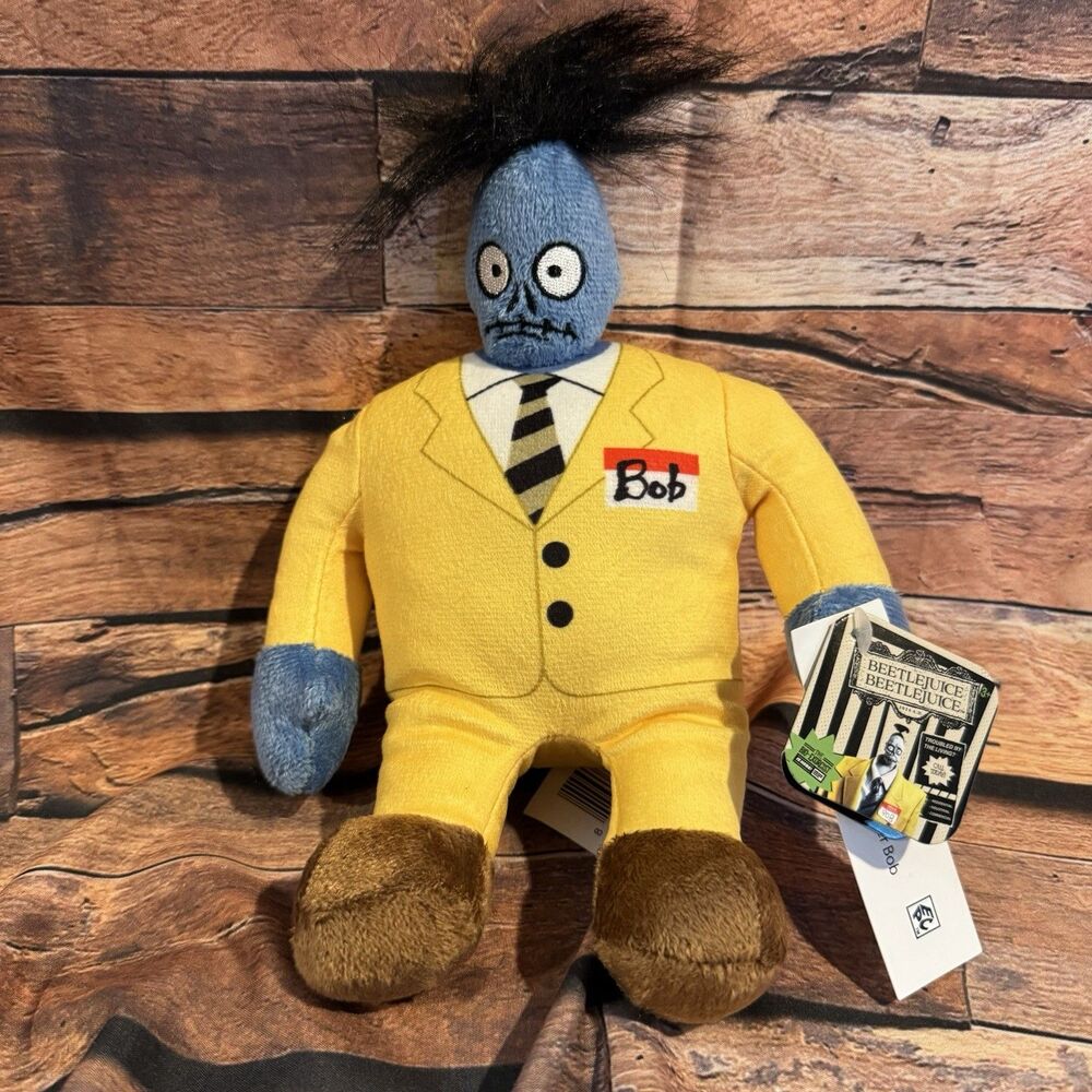 Beetlejuice Beetlejuice Shrinker Bob Plush Just Play 2024 NWT 8.5" Movie Toy 269